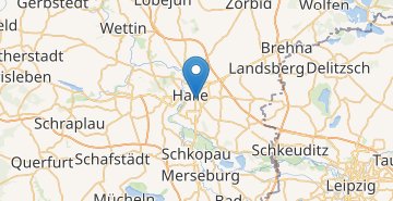 Mapa Halle