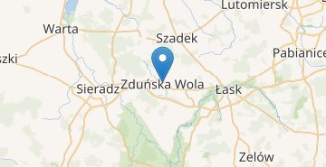Mapa Zdunska Wola