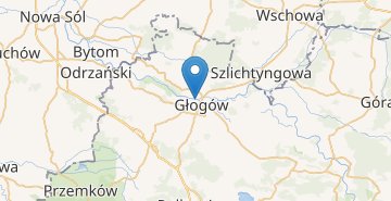 Mapa Glogow