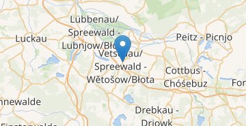 Mapa Vetschau
