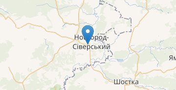 Map Novhorod-Siverskyi