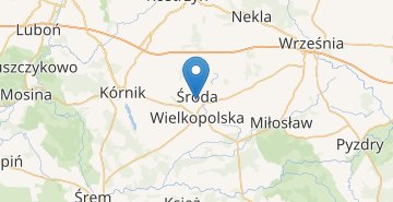 Карта Сьрода-Велькопольска