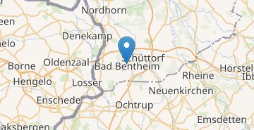 Mapa Bad Bentheim