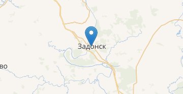 Mapa Zadonsk