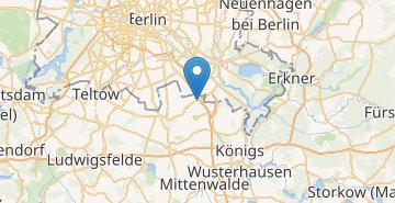 Mapa Berlin airport Shonefeld