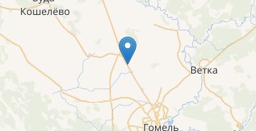 Map Lazurnaya, Gomelskiy r-n GOMELSKAYA OBL.