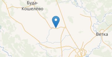 Map Krasnoe Znamya, Buda-Koshelevskiy r-n GOMELSKAYA OBL.