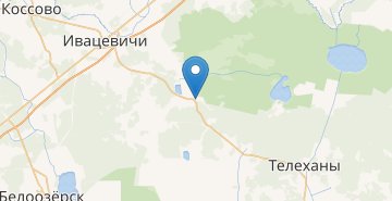 Map Koziki, Ivacevichskiy r-n BRESTSKAYA OBL.