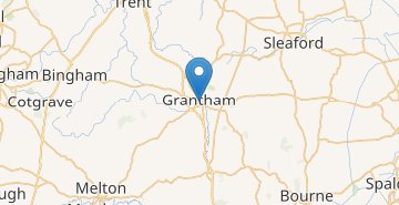 Mapa Grantham