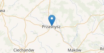 Map Przasnysz (przasnyski,mazowieckie)