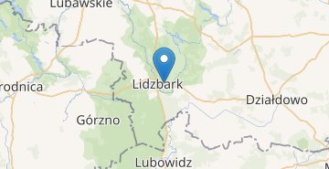 Mapa Lidzbark (działdowski,warmińsko-mazursk)
