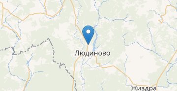 Map Lyudinovo