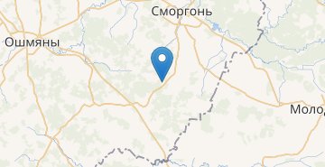 Mapa Bogushi (Smorhonskyi r-n)