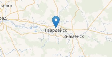 Map Gvardeysk