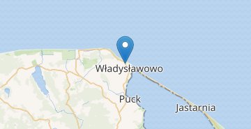 Map Wladyslawowo (pucki,pomorskie)