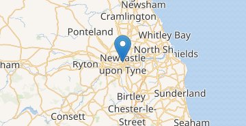 Mapa Newcastle upon Tyne
