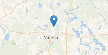 Mapa Glybochka, Ushachskiy selsovet, Ushachskiy s/s Ushachskiy r-n VITEBSKAYA OBL.
