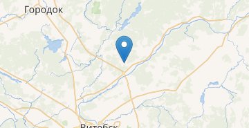 Map Krasnyj Dvor (Vitebskij r-n)