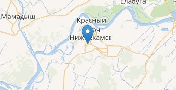Mapa Nizhnekamsk