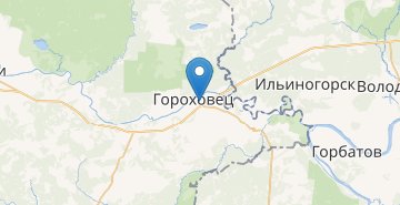 Mapa Gorokhovets