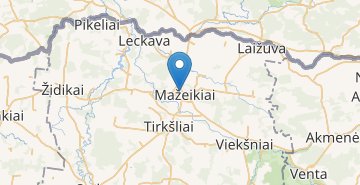 地图 Mažeikiai