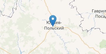 Mapa Yuryev-Polsky