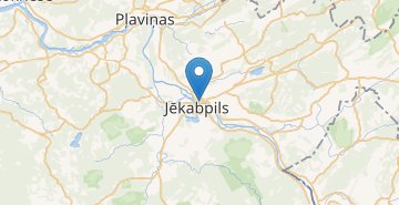 Mapa Jekabpils
