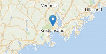 地图 Kristiansand