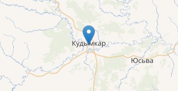 Mapa Kudymkar