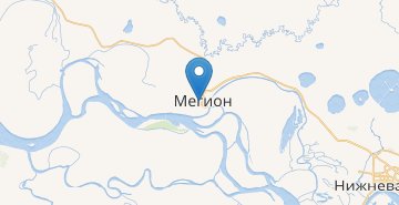 Mapa Megion