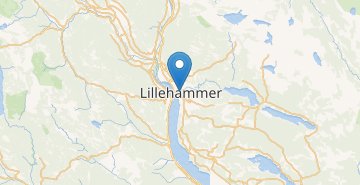 Mapa Lillehammer