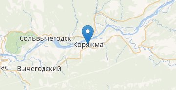Mapa Koryazhma