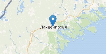 Map Lahdenpohya, Kareliya