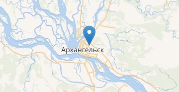 Мапа Архангельськ