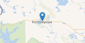 地图 Kostomuksha, Kareliya